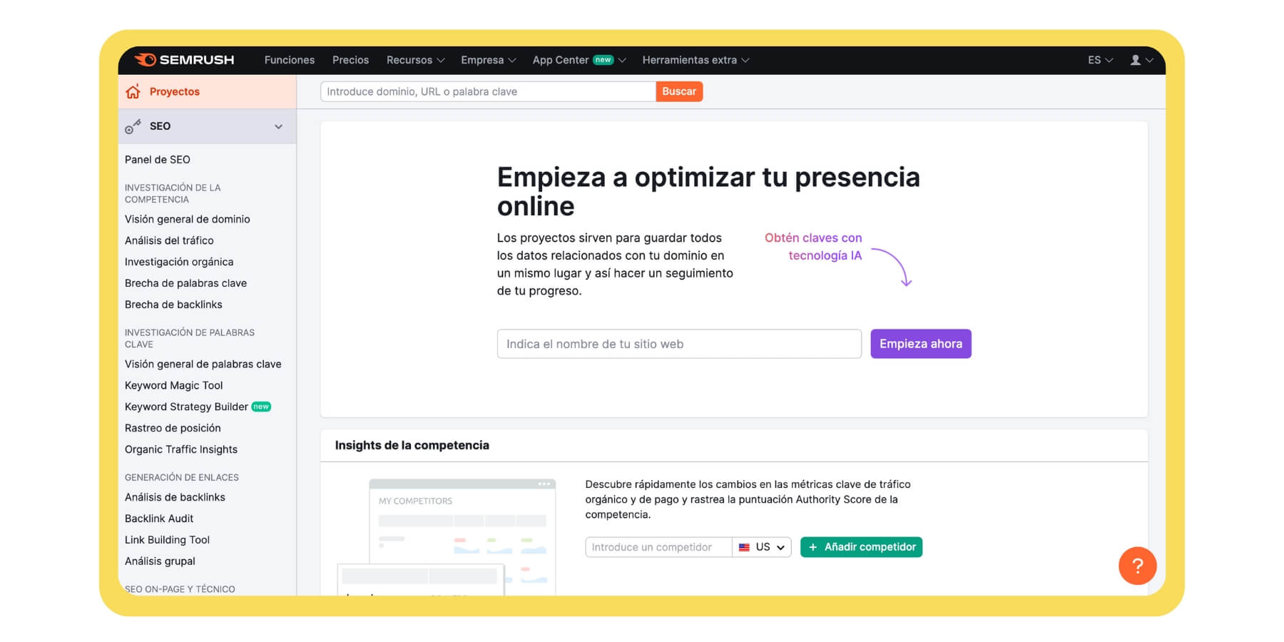 semrush posicionamiento web panama