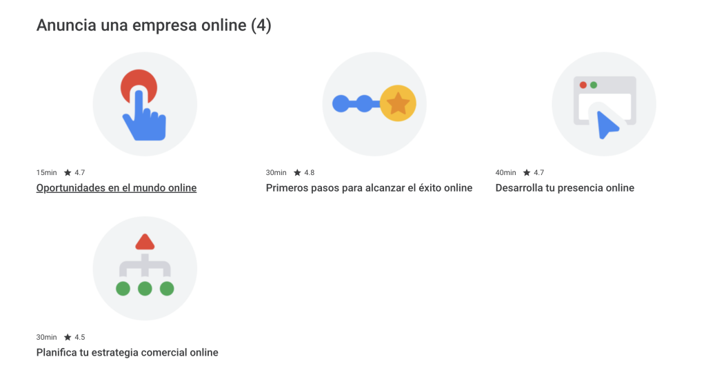 cursos de google