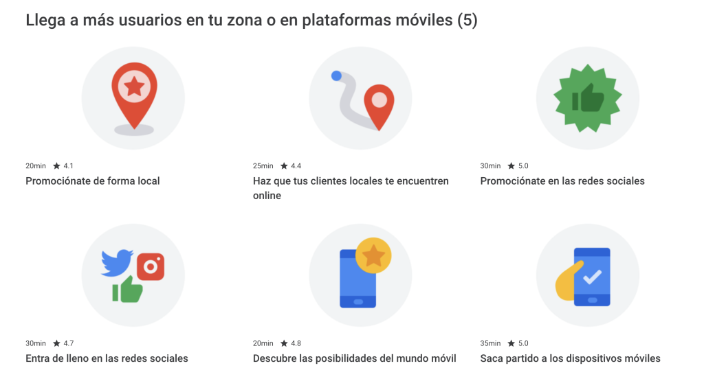 cursos de google 